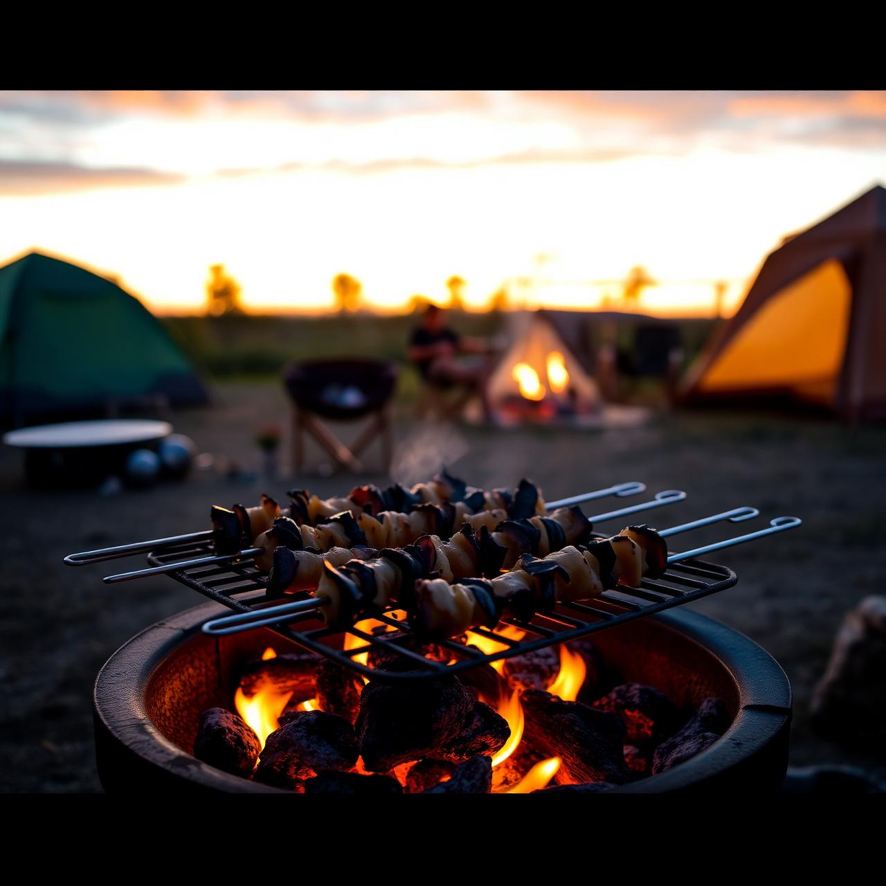 BBQ at the campsite